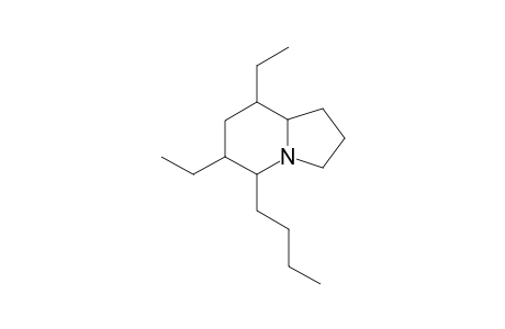 5-Butyl-6,8-diethyl-indolizidine
