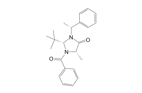 (2S,5S)-1-benzoyl-2-tert-butyl-5-methyl-3-[(1R)-1-phenylethyl]-4-imidazolidinone