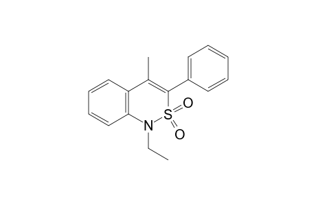 1-ethyl-4-methyl-3-phenyl-1H-2,1-benzothiazine, 2,2-dioxide