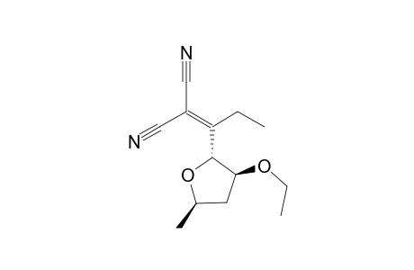 2-[1-[(2R,3S,5R)-3-ethoxy-5-methyl-2-oxolanyl]propylidene]propanedinitrile