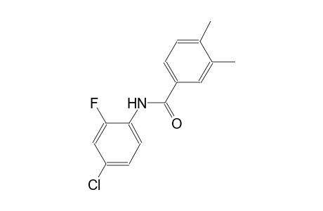 N-(4-chloro-2-fluorophenyl)-3,4-dimethylbenzamide
