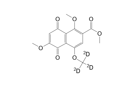 6-Carbomethoxy-2,5-Dimethoxy-8-(methoxy-D3)-1,4-naphthoquinone
