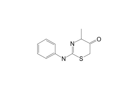 5,6-Dihydro-4-methyl-2-phenylamino-4H-1,3-thiazin-5-one