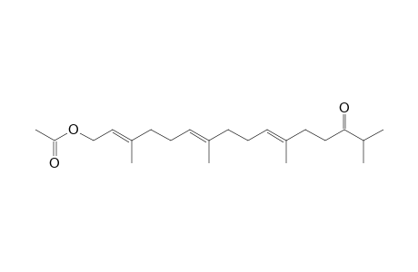 3,7,11,15-Tetramethyl-14-oxo-2,6,10-hexadecatrienyl acetate