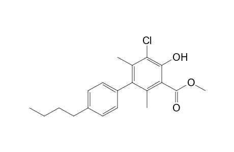 Methyl 4'-butyl-5-chloro-4-hydroxy-2,6-dimethylbiphenyl-3-carboxylate