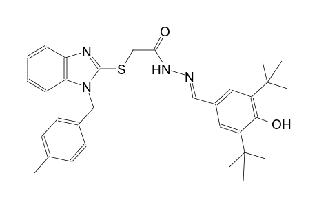 acetic acid, [[1-[(4-methylphenyl)methyl]-1H-benzimidazol-2-yl]thio]-, 2-[(E)-[3,5-bis(1,1-dimethylethyl)-4-hydroxyphenyl]methylidene]hydrazide