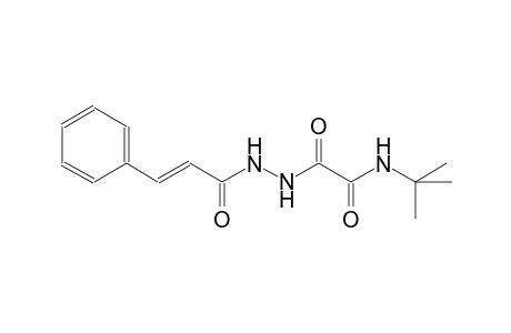 N-(tert-butyl)-2-oxo-2-{2-[(2E)-3-phenyl-2-propenoyl]hydrazino}acetamide