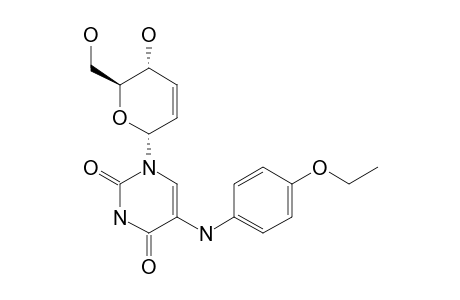 1-(2',3'-DIDEOXY-alpha-D-ERYTHRO-HEX-2-ENOPYRANOSYL)-5-(4-ETHOXYANILIN)-URACIL
