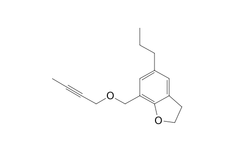 5-n-propyl-7-((but-2-ynyloxy)methyl)-2,3-dihydrobenzofuran