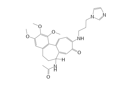 N-((7R)-10-{[3-(1H-imidazol-1-yl)propyl]amino}-1,2,3-trimethoxy-9-oxo-5,6,7,9-tetrahydrobenzo[a]heptalen-7-yl)acetamide