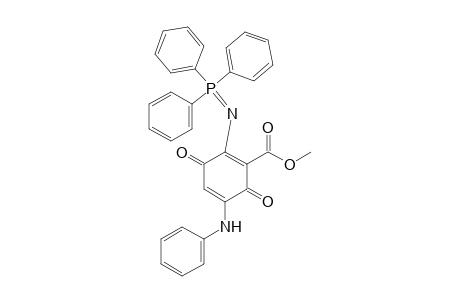5-anilino-3,6-diketo-2-(triphenylphosphoranylideneamino)cyclohexa-1,4-diene-1-carboxylic acid methyl ester