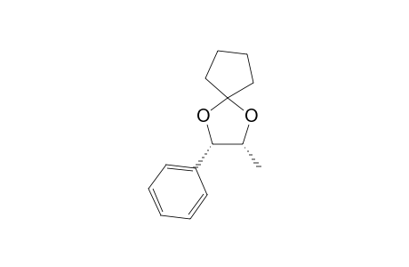 (2R,3S)-2-methyl-3-phenyl-1,4-dioxaspiro[4.4]nonane