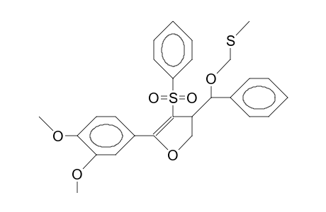 (4R,AS)-2-(3,4-dimethoxy-phenyl)-4-(A-methylthiomethoxy-benzyl)-3-phenylsulfonyl-4,5-dihydro-furan