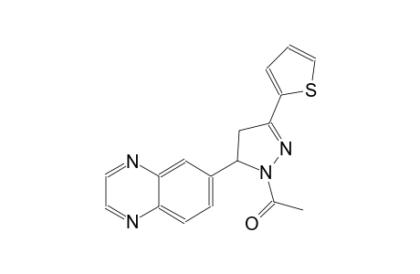 quinoxaline, 6-[1-acetyl-4,5-dihydro-3-(2-thienyl)-1H-pyrazol-5-yl]-