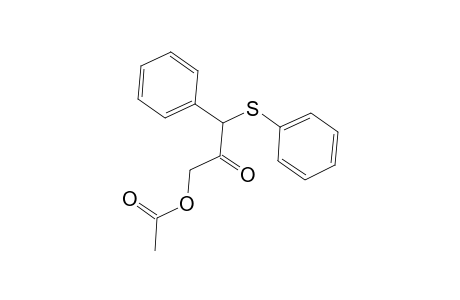 2-Oxo-3-phenyl-3-(phenylsulfanyl)propyl acetate