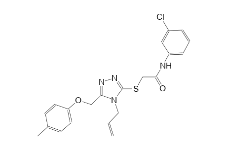 2-({4-allyl-5-[(4-methylphenoxy)methyl]-4H-1,2,4-triazol-3-yl}sulfanyl)-N-(3-chlorophenyl)acetamide