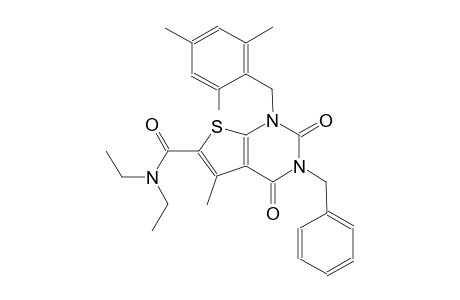 thieno[2,3-d]pyrimidine-6-carboxamide, N,N-diethyl-1,2,3,4-tetrahydro-5-methyl-2,4-dioxo-3-(phenylmethyl)-1-[(2,4,6-