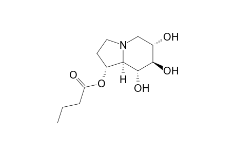 (1R,6S,7R,8R,8aR)-1-Butyryloxy-6,7,8-trihydroxyindolizidine[(-)-1-O-Butyryl-1-epicastanospermine]