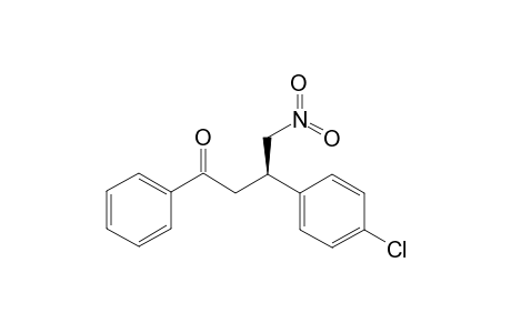 (3R)-3-(4-chlorophenyl)-4-nitro-1-phenylbutan-1-one