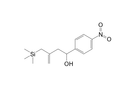 4-(Trimethylsilyl)-3-methylene-1-(p-nitrophenyl)butan-1-ol