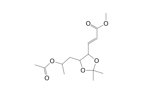 4-O-Acetyl-3,5-dideoxy-1-c-[(1E)-3-methoxy-3-oxo-1-propenyl]-1,2-O-(1-methylethylidene)pentitol