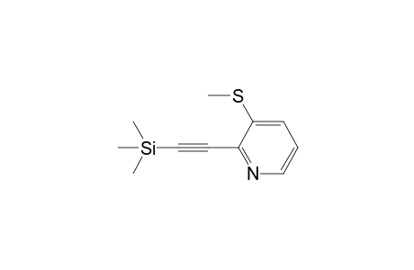 Trimethyl-[2-(3-methylsulfanyl-2-pyridyl)ethynyl]silane