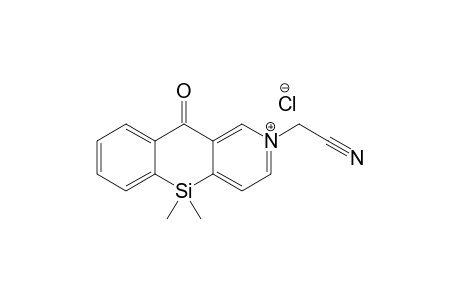 2-(Cyanomethyl)-5,5-dimethyl-10-oxo-5,10-dihydro[1]benzosilino[3,2-c]pyridin-2-ium chloride