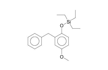 (2-Benzyl-4-methoxy-phenoxy)-triethyl-silane