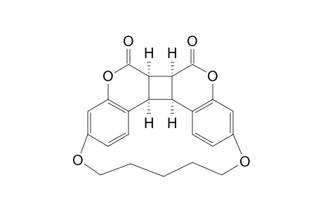 3,10-(PENTAMETHYLENEDIOXY)-6a,6b,12b,12c-TETRAHYDRO-6H,7H-CYCLOBUTA[1,2-c:4,3-c']BIS[1]BENZOPYRAN-6,7-DIONE (syn-head-to-tail regioisomer)