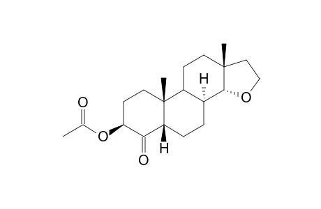 4-OXO-15-OXA-5-beta.18-alpha,14-beta-ANDROSTAN-3-beta-YL-ACETATE