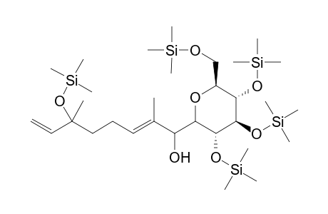 1-Hydroxy-6-O-(trimethylsilyl)linalool-1-(tetra-O-trimethylsilyl-.beta.-D-glucopyranoside)