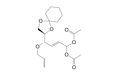 (2E,4S,5R)-4-Allyloxy-5,6-cyclohexylidenedioxyhex-2-enyl-1,1-diacetate