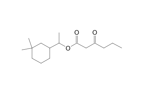 3-oxo-Hexanoic acid-1-(3,3-dimethyl-cyclohexyl)-ethyl ester