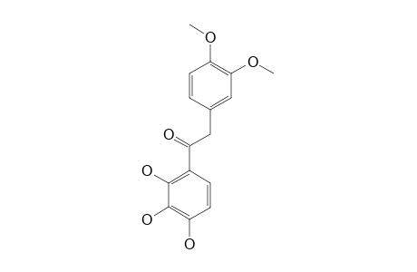 1-(2,3,4-TRIHYDROXYPHENYL)-2-(3',4'-DIMETHOXYPHENYL)-ETHANONE