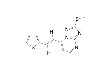 trans-2-(METHYLTHIO)-7-[2-(2-THIENYL)VINYL]-s-TRIAZOLO[1,5-a]PYRIMIDINE
