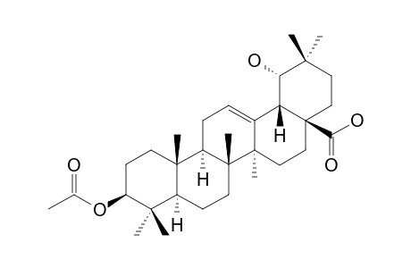 RUBIPRASIN-C;3-BETA-ACETOXY-19-ALPHA-HYDROXY-OLEAN-12-EN-28-OIC-ACID