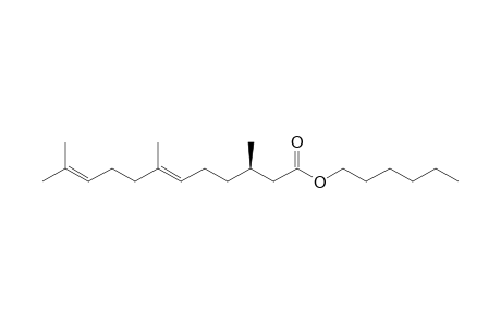 Hexyl (R,E)-2,3-dihydrofarnesoate