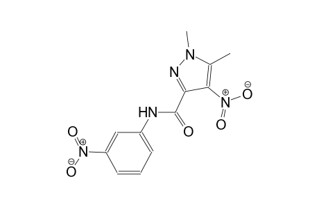 1,5-dimethyl-4-nitro-N-(3-nitrophenyl)-1H-pyrazole-3-carboxamide