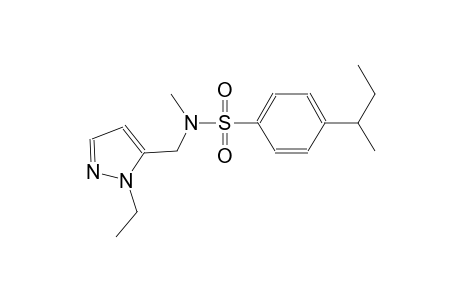 benzenesulfonamide, N-[(1-ethyl-1H-pyrazol-5-yl)methyl]-N-methyl-4-(1-methylpropyl)-