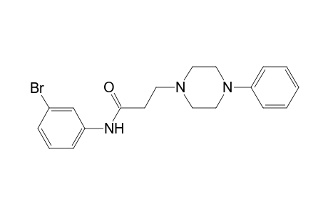 1-piperazinepropanamide, N-(3-bromophenyl)-4-phenyl-