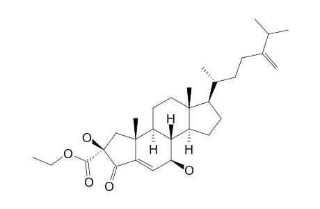 2-ETHOXYCARBONYL-2-BETA,7-BETA-DIHYDROXY-A-NOR-ERGOSTA-5,24-(28)-DIEN-5-ONE