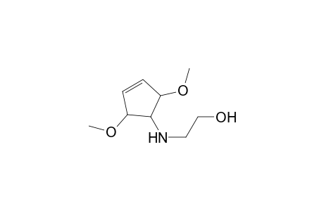 4-[N-(2-hydroxyethyl)amino]-3,5-dimethoxycyclopentene