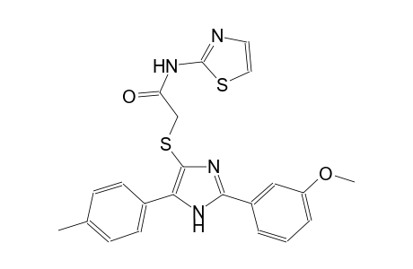 acetamide, 2-[[2-(3-methoxyphenyl)-5-(4-methylphenyl)-1H-imidazol-4-yl]thio]-N-(2-thiazolyl)-