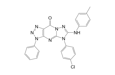 6-[(p-Methylphenyl)amino]-5-(p-chlorophenyl)-3,5-dihydro-3-phenyl-1,2,3-triazolo[4,5-d]-1,2,4-triazolo[1,5-a]pyrimidin-9-one