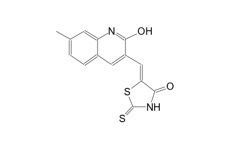 4-thiazolidinone, 5-[(2-hydroxy-7-methyl-3-quinolinyl)methylene]-2-thioxo-, (5Z)-