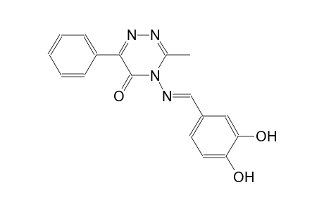 1,2,4-triazin-5(4H)-one, 4-[[(E)-(3,4-dihydroxyphenyl)methylidene]amino]-3-methyl-6-phenyl-