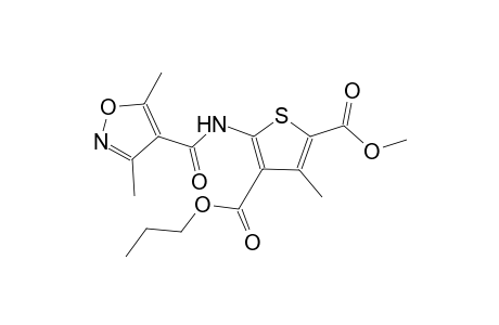 2-methyl 4-propyl 5-{[(3,5-dimethyl-4-isoxazolyl)carbonyl]amino}-3-methyl-2,4-thiophenedicarboxylate