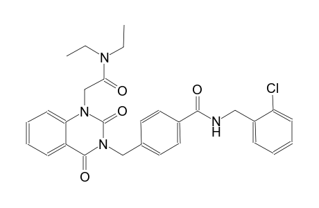 N-(2-chlorobenzyl)-4-[(1-[2-(diethylamino)-2-oxoethyl]-2,4-dioxo-1,4-dihydro-3(2H)-quinazolinyl)methyl]benzamide