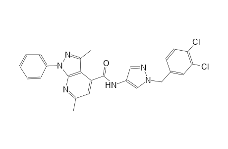 N-[1-(3,4-dichlorobenzyl)-1H-pyrazol-4-yl]-3,6-dimethyl-1-phenyl-1H-pyrazolo[3,4-b]pyridine-4-carboxamide