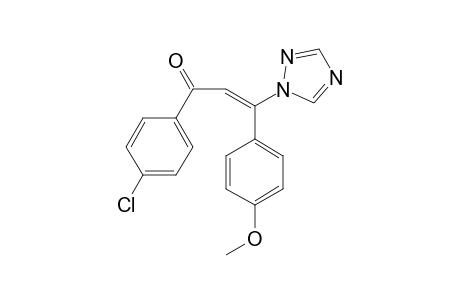 E-3-(4-METHOXYPHENYL)-3-(1-H-1,2,4-TRIAZOL-1-YL)-1-(4-CHLOROPHENYL)-2-PROPEN-1-ONE